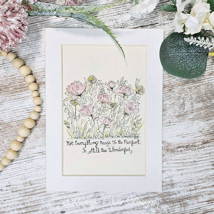 Florals No.8 Original Watercolor Painting