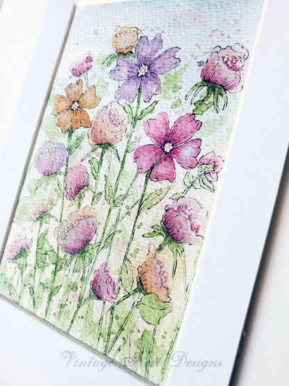 Flourishes No.15 Original Watercolor Painting