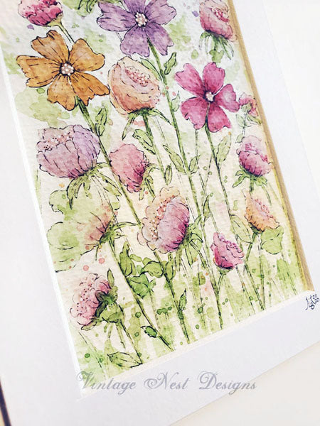 Flourishes No.15 Original Watercolor Painting