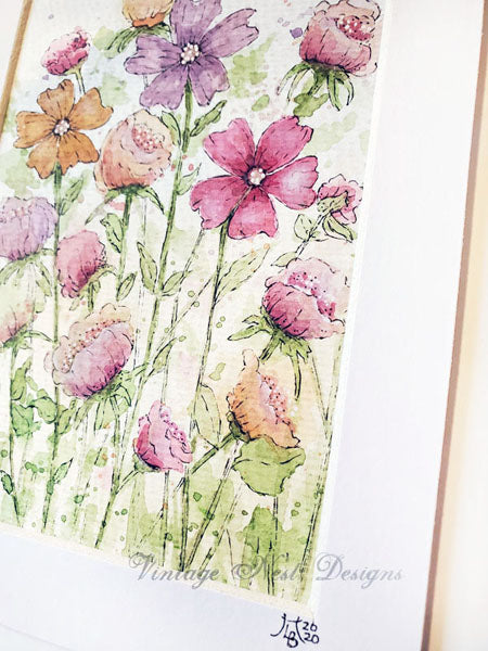 Flourishes No.15 Original Watercolor Painting