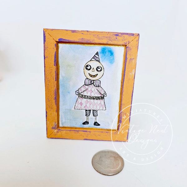 Miniature Halloween Character No.1:2 Handmade for Dollhouse Wall Decor