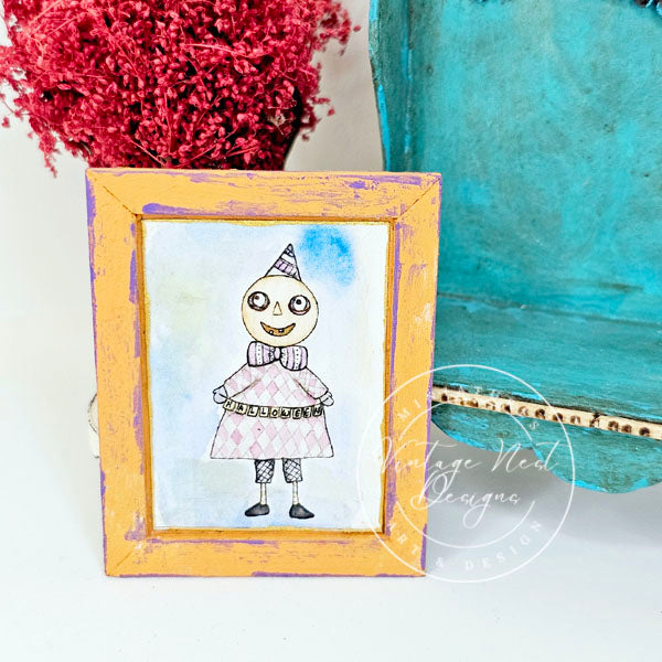 Miniature Halloween Character No.1:2 Handmade for Dollhouse Wall Decor