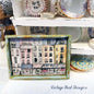 Paris Shopping in the City No.1:2 Puppenhaus Miniatur Handgemachte gerahmte Kunst