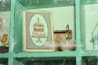 Cake No.8:3 Dollhouse Miniature Handmade