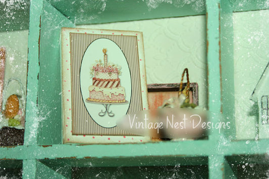 Cake No.8:3 Dollhouse Miniature Handmade