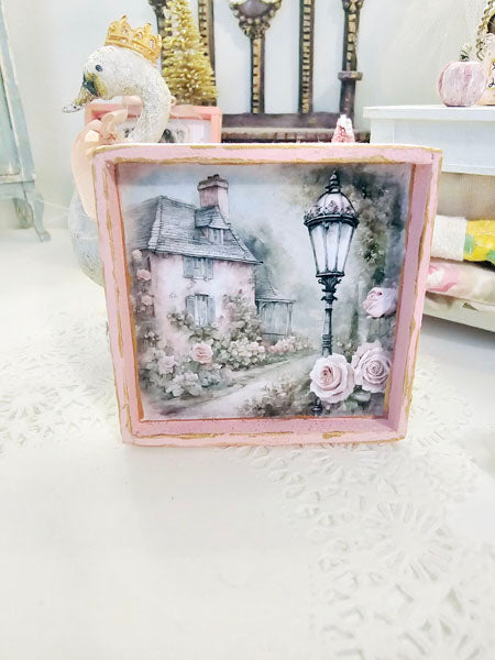 Miniature Cottage House No.7-3 Handmade Dollhouse Wall Decor 1:12 Scale