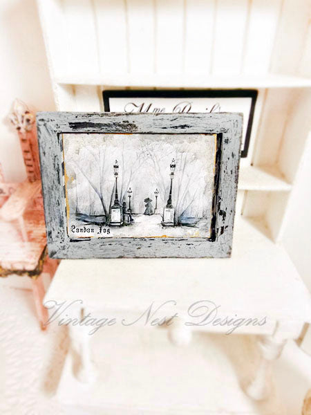 London Fog No.1:3 Dollhouse Miniature Handmade