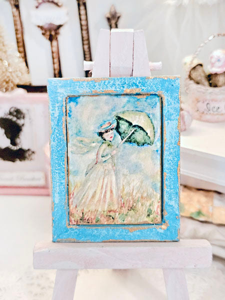 Miniature Monet No.1:3 Art Dollhouse Wall Decor Diorama Room Shadow Box