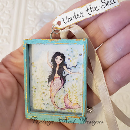 Under the Sea Mermaid No.1:3 Dollhouse Miniature Handmade
