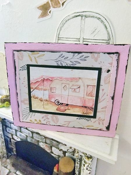 Miniature Barbie Camper No.1:4 Handmade for Dollhouse Wall Art