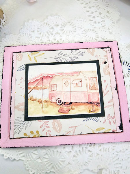 Miniature Barbie Camper No.1:4 Handmade for Dollhouse Wall Art