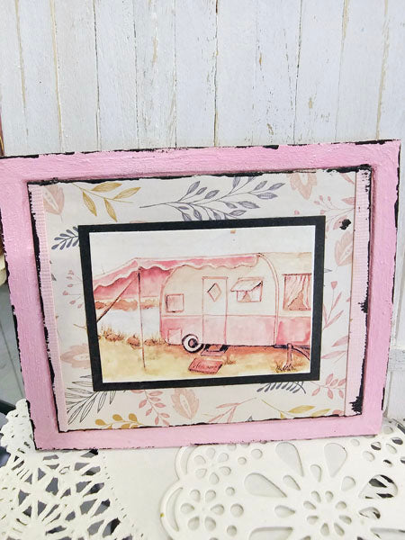 Miniature Barbie Camper No.1:4 Handmade for Dollhouse Wall Art