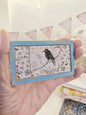 Dollhouse Miniature Black Crow No.1:4 Handmade for Dollhouse Wooden Framed Art
