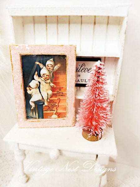 Miniature Snow Babies No.1:4 Handmade for Dollhouse Wall Decor