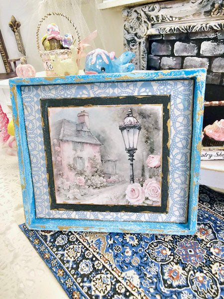 Miniature Cottage House No.7-4 Handmade Dollhouse Wall Decor 1:12 Scale