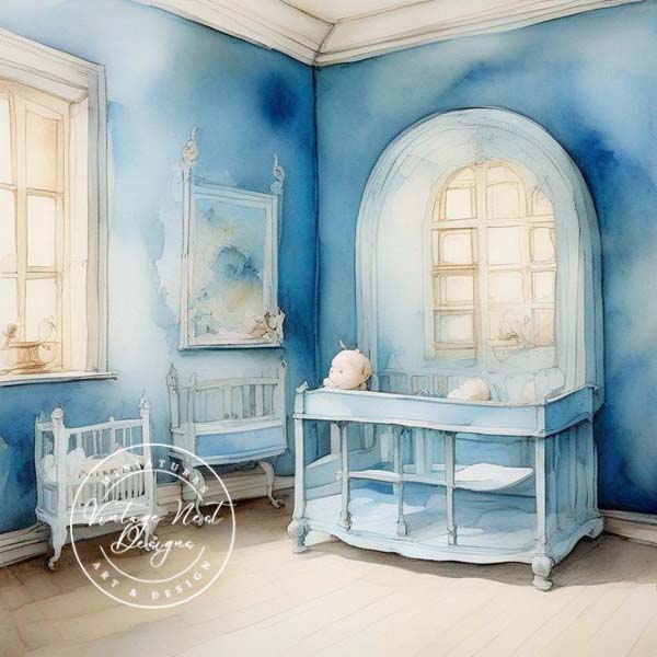 Digital Print A Babies Room No.2 Instant Download