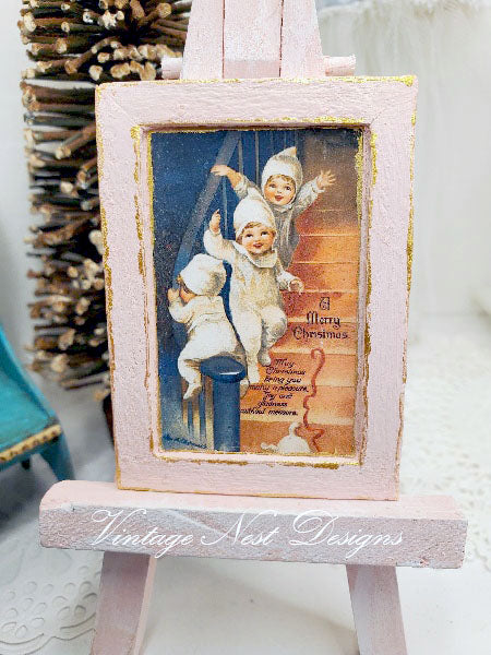Miniature Snow Babies No.1:5 Handmade for Dollhouse Wall Decor