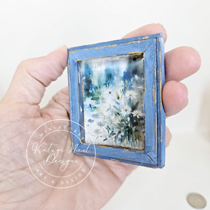 Miniature Flowers & Dragonfly No.1:5 Handmade for Dollhouse