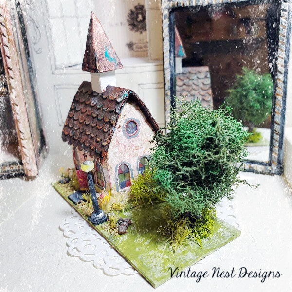 Église Maison N°6 Miniature Faite à la Main