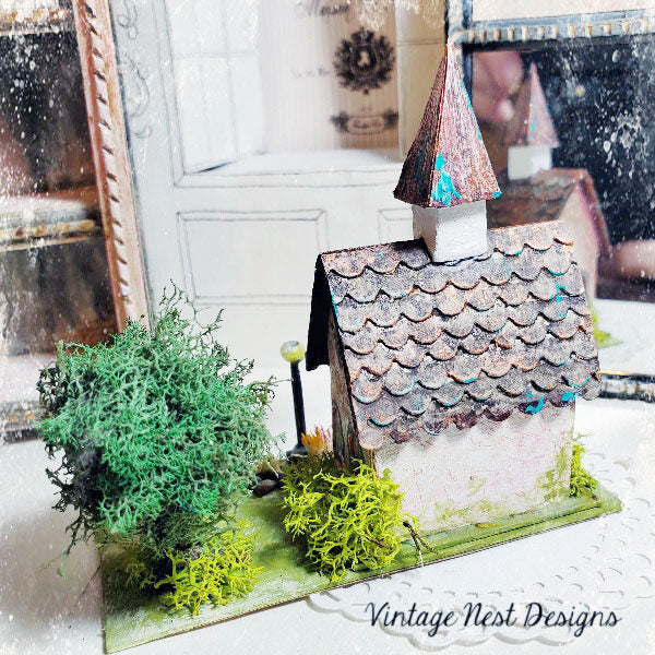 Église Maison N°6 Miniature Faite à la Main