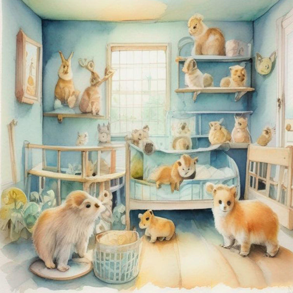 A Babies Room No.1 Digital Prints Scrapbooking Illustration