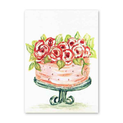 Cake No.1 ACEO Digital Print Acrylic Painting