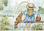 Cat Fishing No.1 ACEO Digital Print Watercolor Painting
