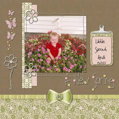 Digital Scrapbooking A New Spring Kit Instant Download