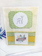 Animal Card No.1 Greeting Blank Inside Handmade One of a Kind