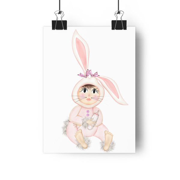 Digital Print Baby Bunny Graphics No.1 Illustration Instant Download