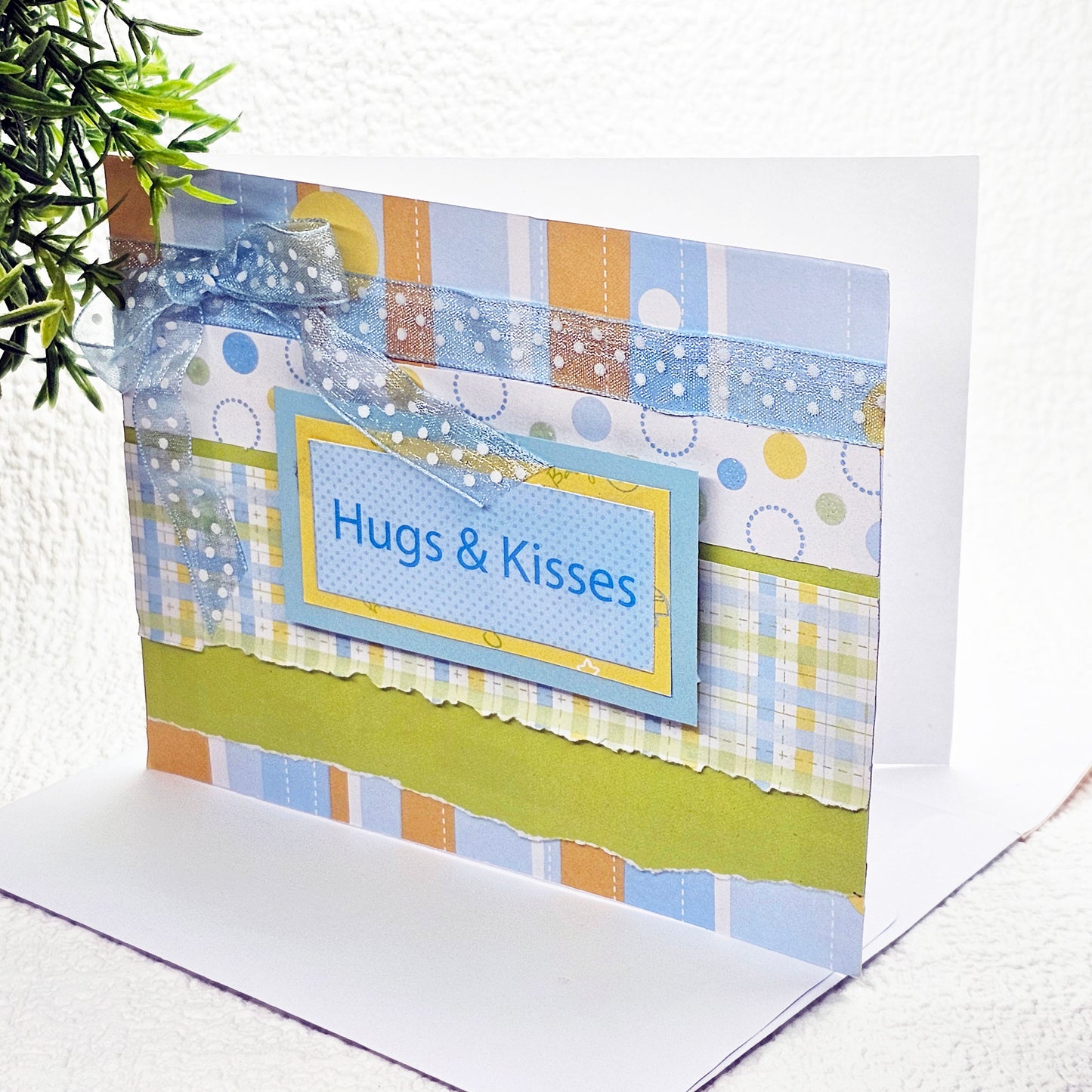 Baby Card No.1 Greeting Blank Inside Handmade One of a Kind