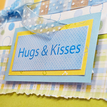 Baby Card No.1 Greeting Blank Inside Handmade One of a Kind