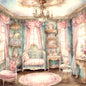 Digital Print Baby Girl Bedroom No.1 Scrapbooking Illustration Instant Download