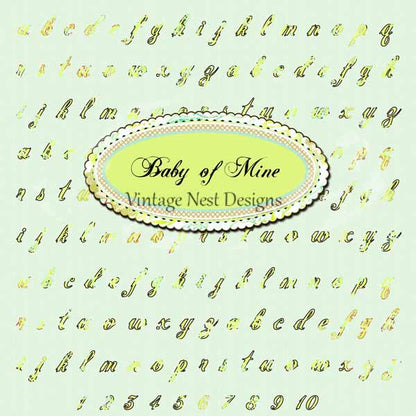 Digital Scrapbooking Baby Girl of Mine Scrapbooking Kit Instant Download