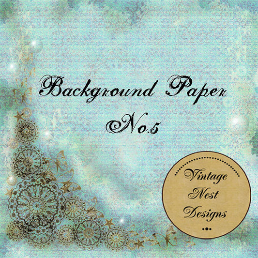 Digital Scrapbooking Background Page No.5 Instant Download