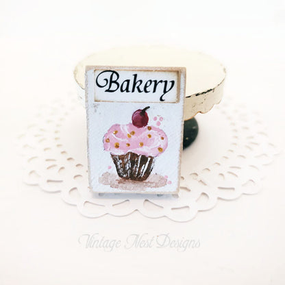 Bäckerei Cupcake Nr. 1 Puppenhaus Miniatur Handgemacht