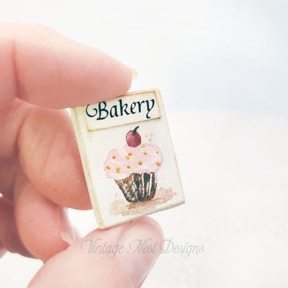 Bäckerei Cupcake Nr. 1 Puppenhaus Miniatur Handgemacht