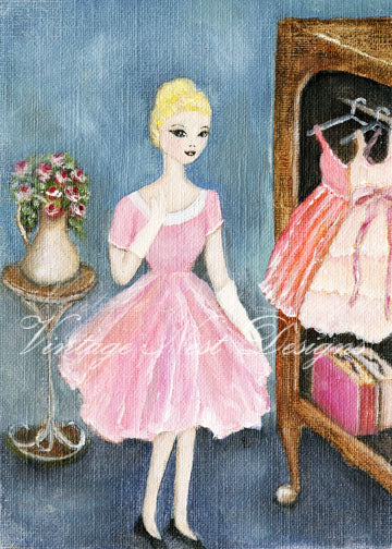 Barbie Nr. 12 Digitaldruck Ölgemälde