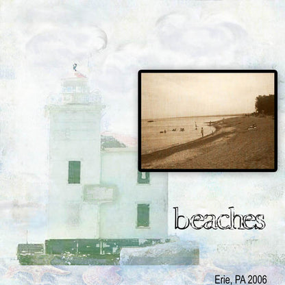 Digital Scrapbooking Beach Scenes Scrapbooking Kit Instant Download