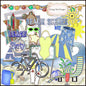 Digital Scrapbooking Strandszenen Scrapbooking-Kit Sofortiger Download