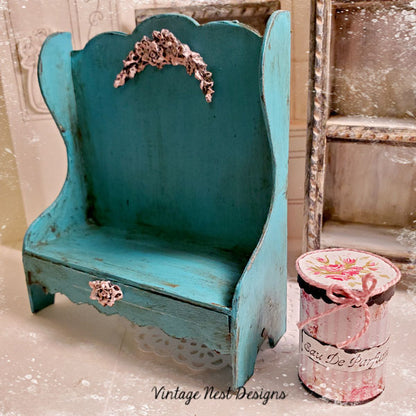 Old Bench No.5 Dollhouse Miniature Handmade