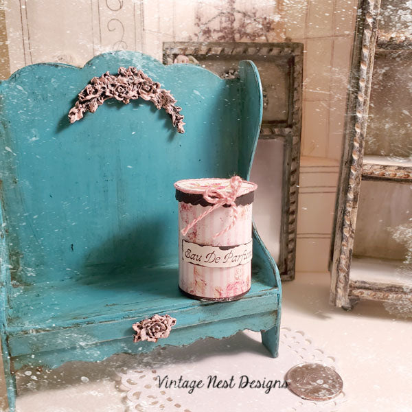 Old Bench No.5 Dollhouse Miniature Handmade