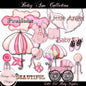 Digital Scrapbooking Betsy Ann Collection No.1 Illustrations Instant Download