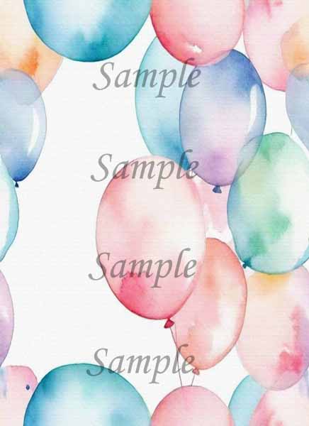 Digital Scrapbooking Birthday Paper Pack No.1 Illustration Instant Download