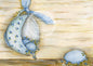 Digital Print Blue Eggs in a Cup No.1 Acrylic Painting Instant Download