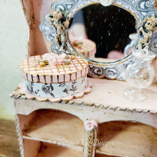 Miniature Box No.100 for Dollhouse Handmade
