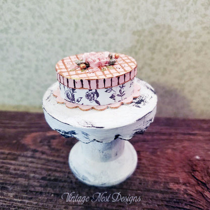 Miniature Box No.100 for Dollhouse Handmade
