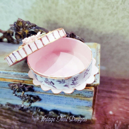 Miniature Box No.100 for Dollhouse Handmade