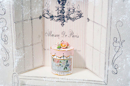 Miniature Box No.39 Handmade for Dollhouse