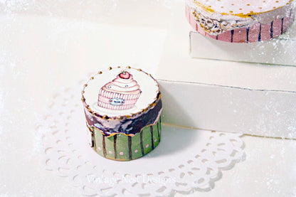 Miniature Cupcake Box No.50 Handmade One of a Kind